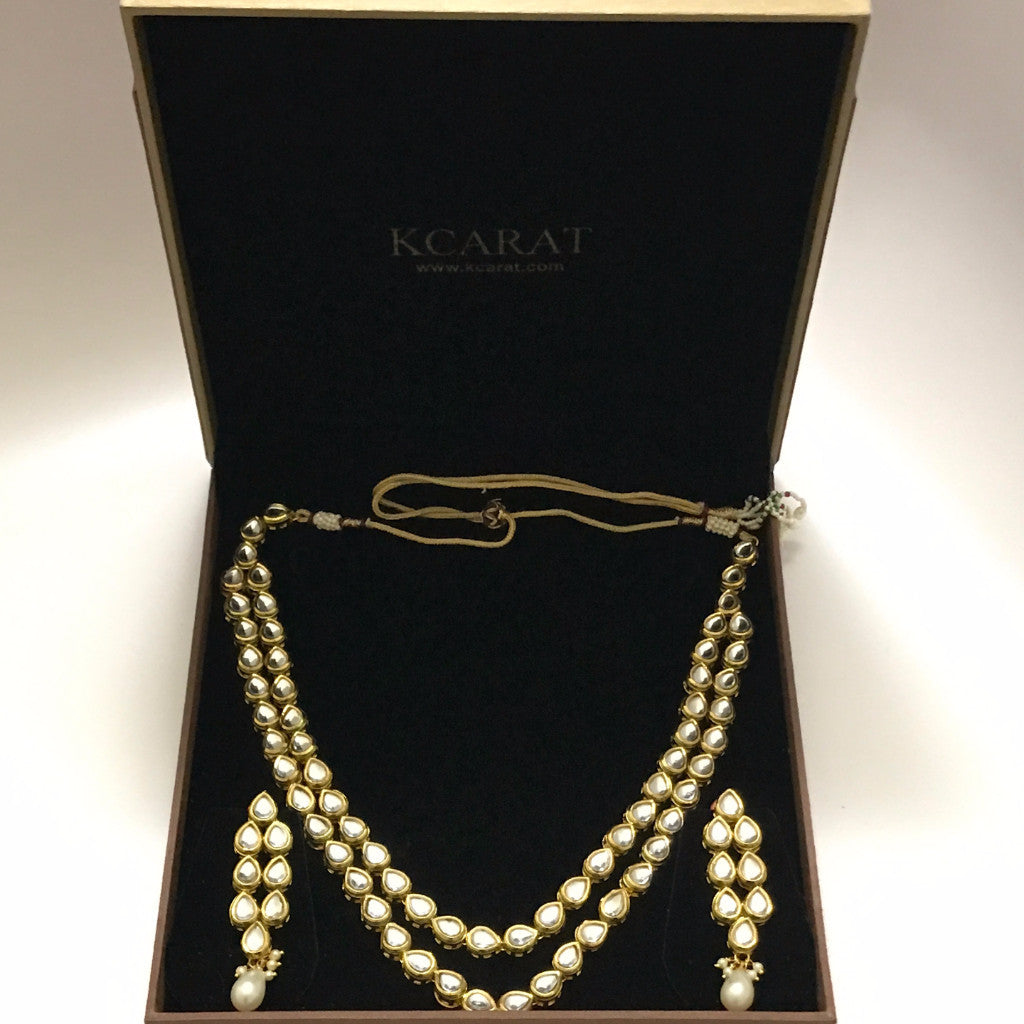 String Kundan Necklace Set