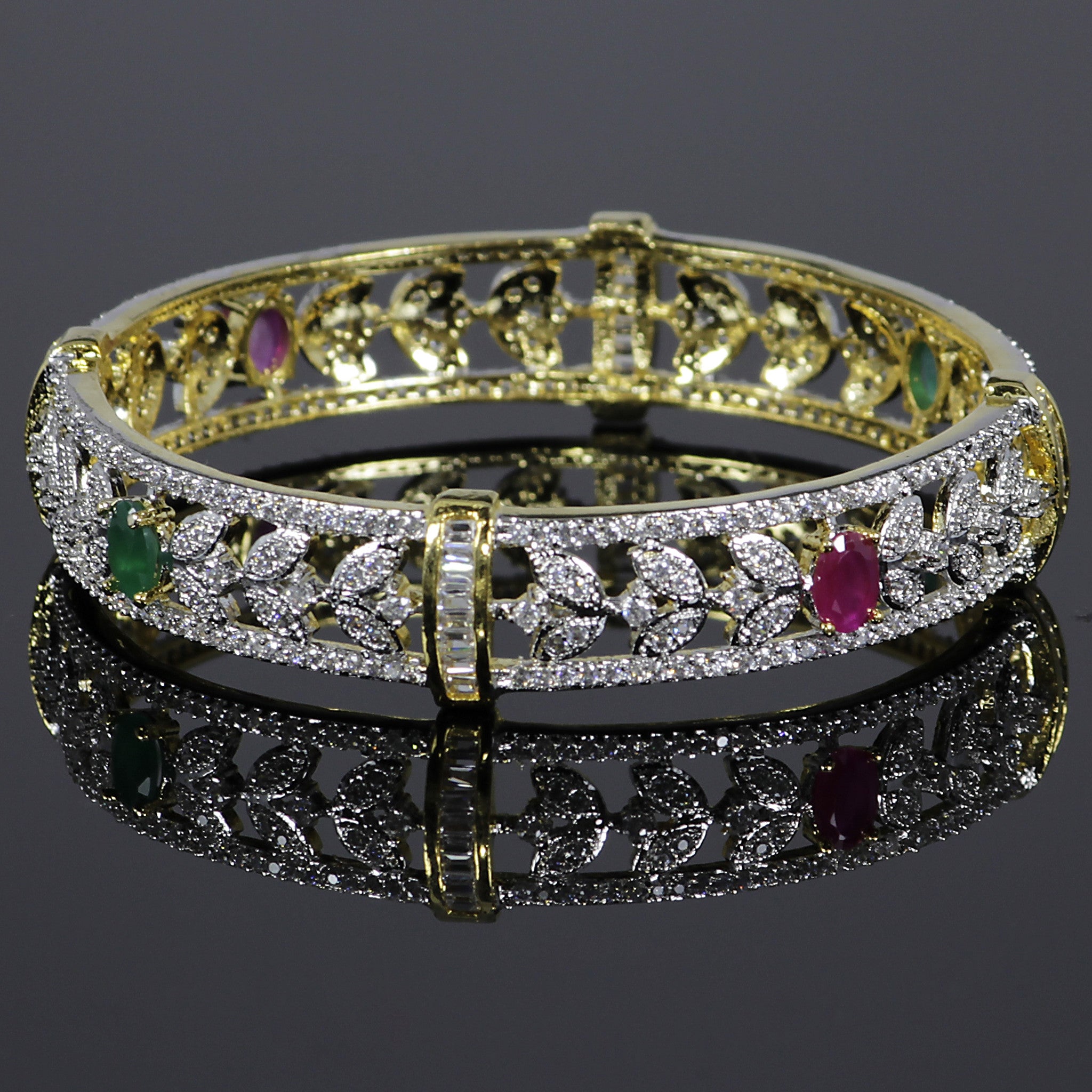 Zirconium Petal Bangle
