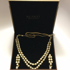 String Kundan Necklace Set